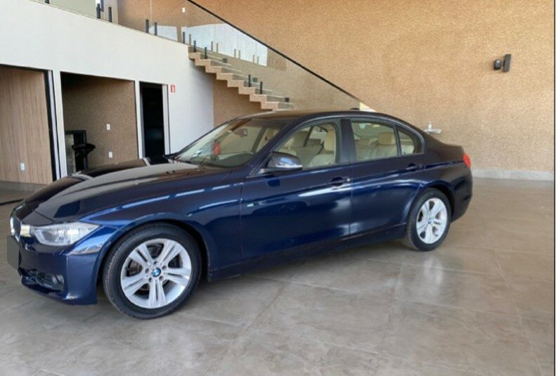 BMW 320I 2.0 16V TURBO ACTIVE FLEX 4P AUTOMÁTICO ANO 2015 COR AZUL